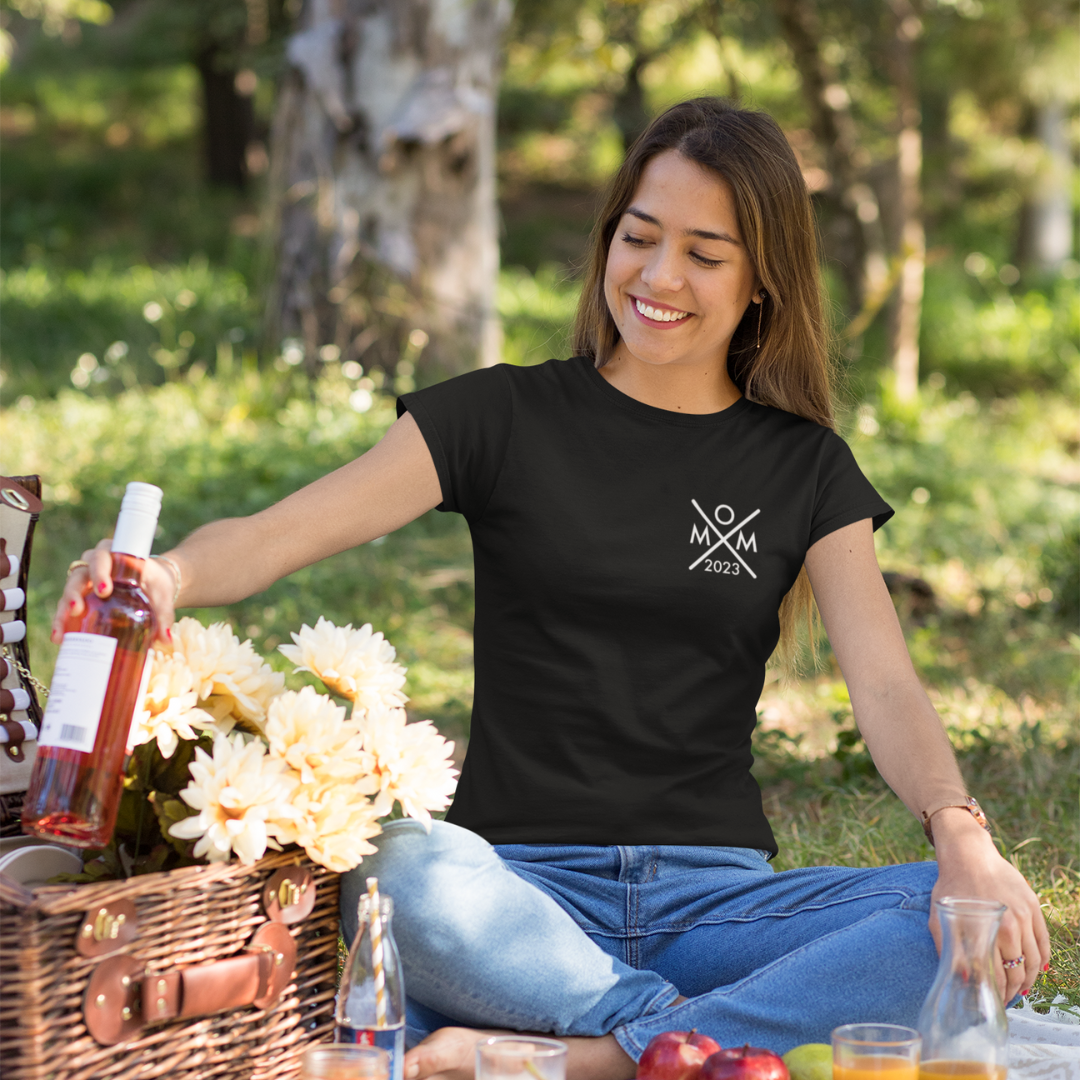 Organic Ladies Shirt - Mom Monogram