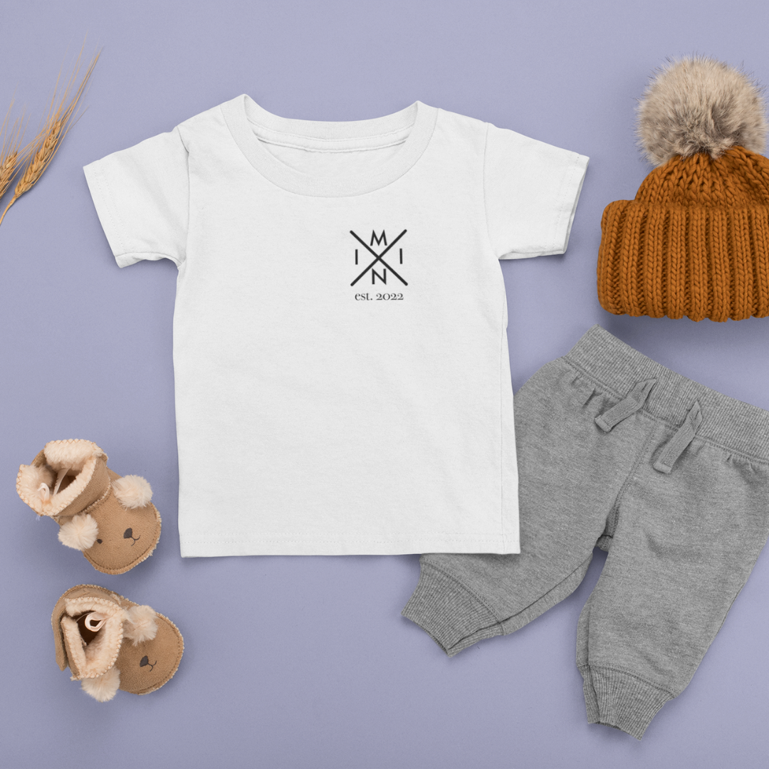 Organic Baby Shirt - Mini Monogram