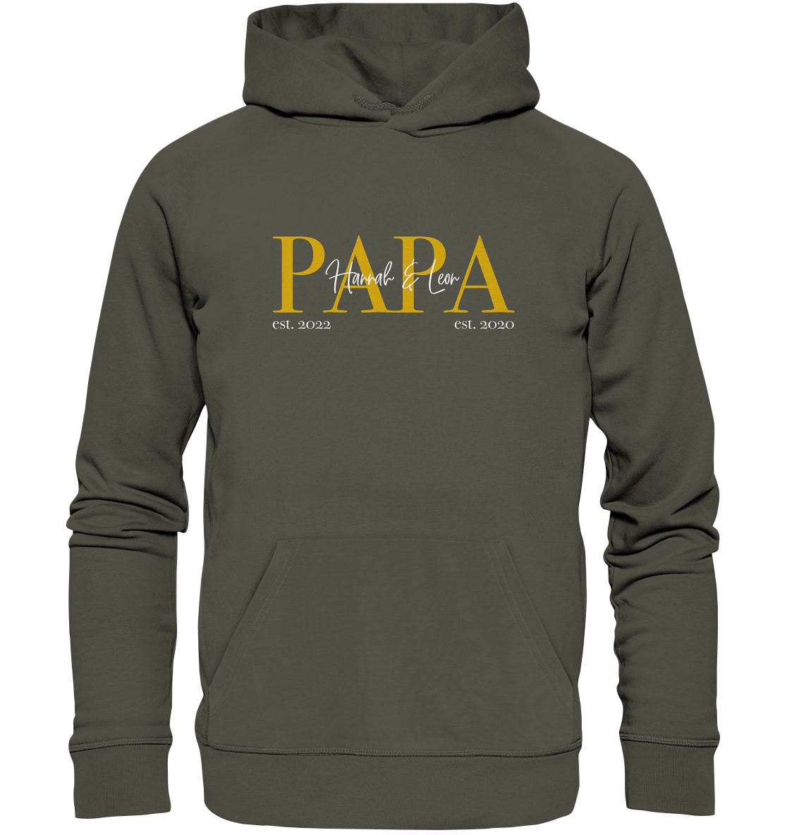 Organic Hoodie - Papa Gold