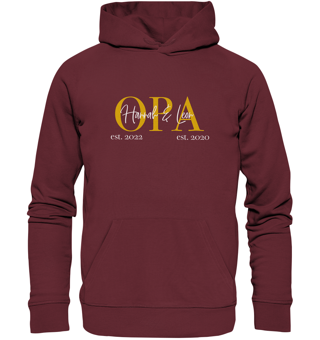 Organic Hoodie - Opa Gold