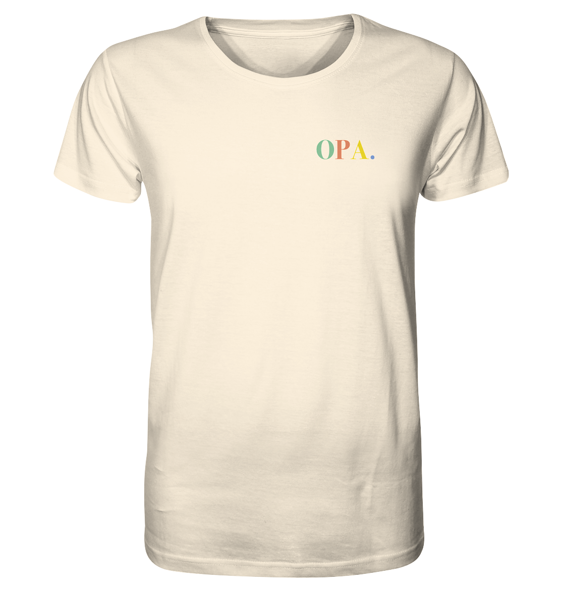Organic Shirt - Opa bunt.