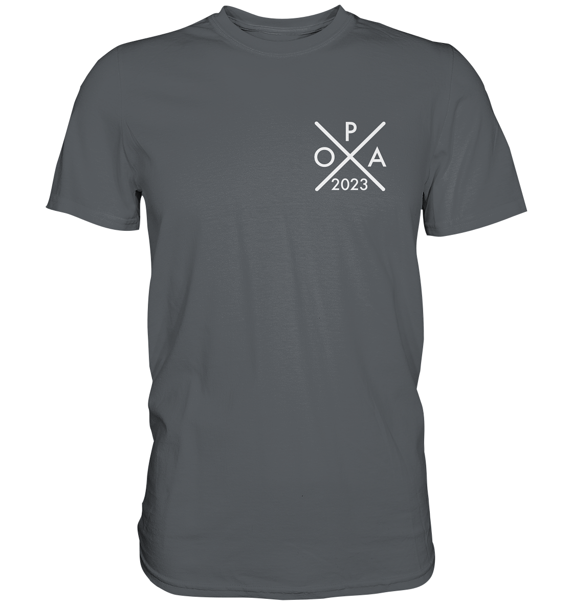 Ein Opa T-Shirt mit minimalistischem Design von ShirtDesire. Personalisierter Druck, hochwertige Materialien. Perfekt für stolze Opas, die ihren eigenen Stil ausdrücken möchten.