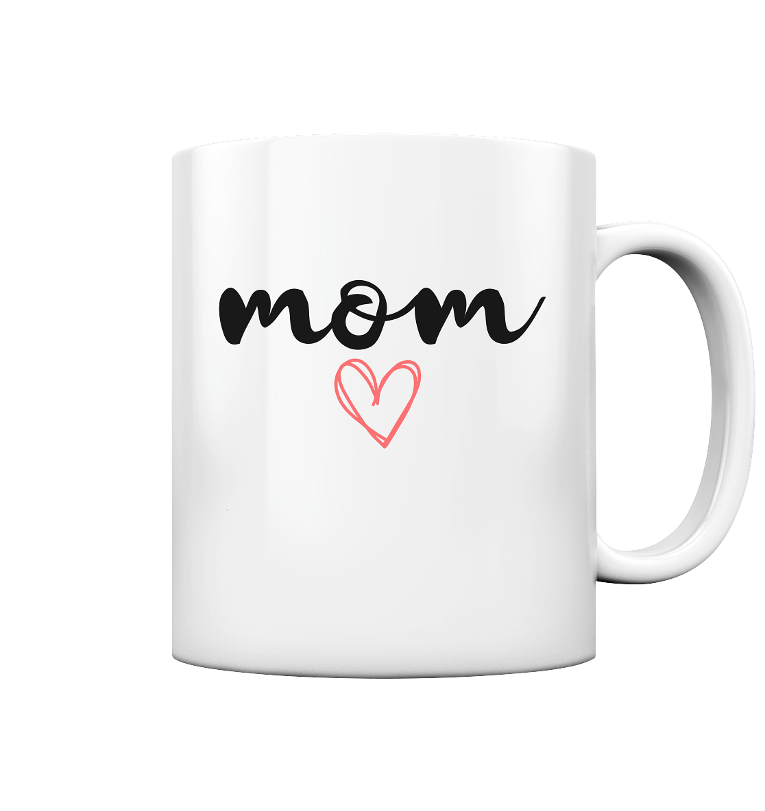 Tasse - Mom Logo mit Herz