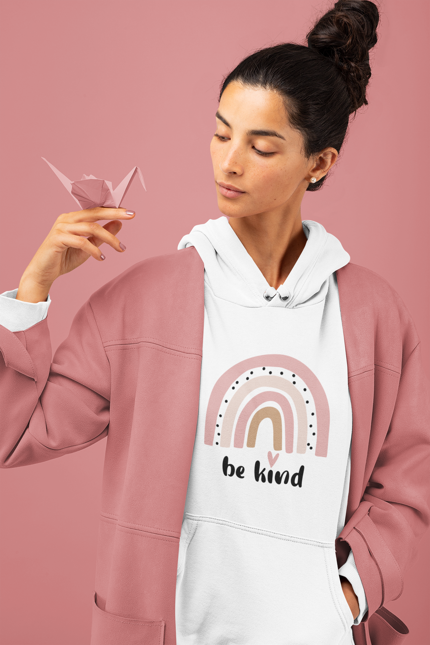 Hoodie - Mama Rainbow be kind