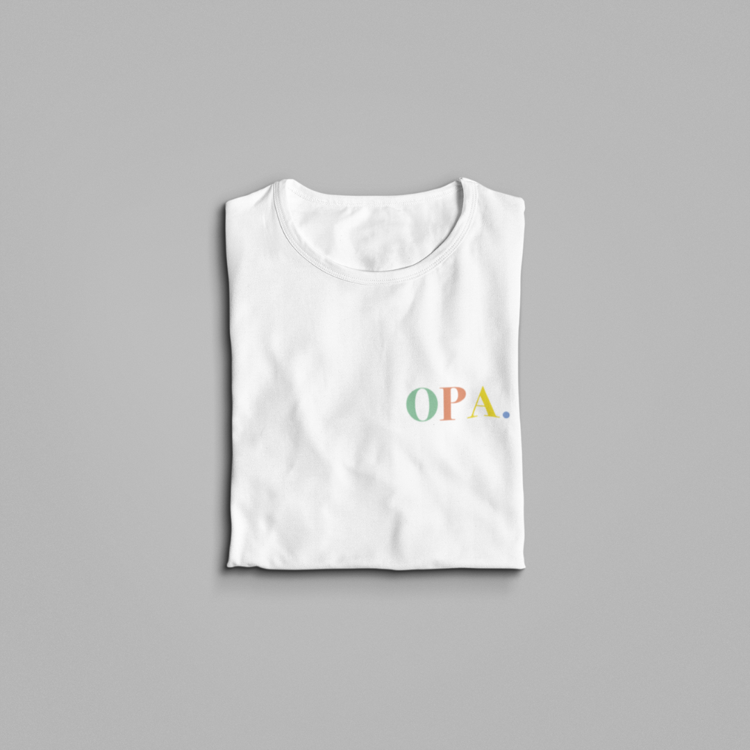 Organic Shirt - Opa bunt.