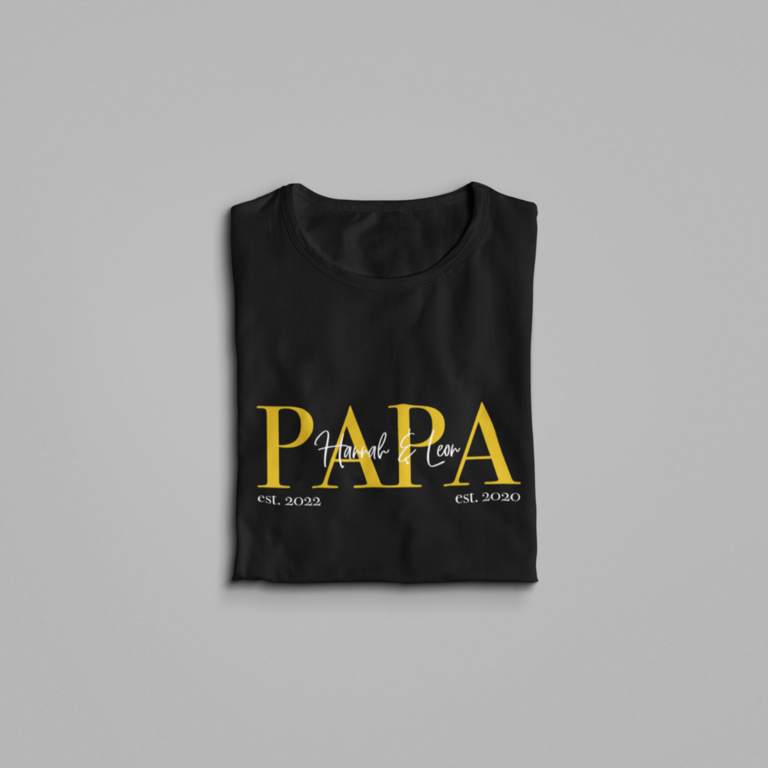 Organic Shirt - Papa Gold