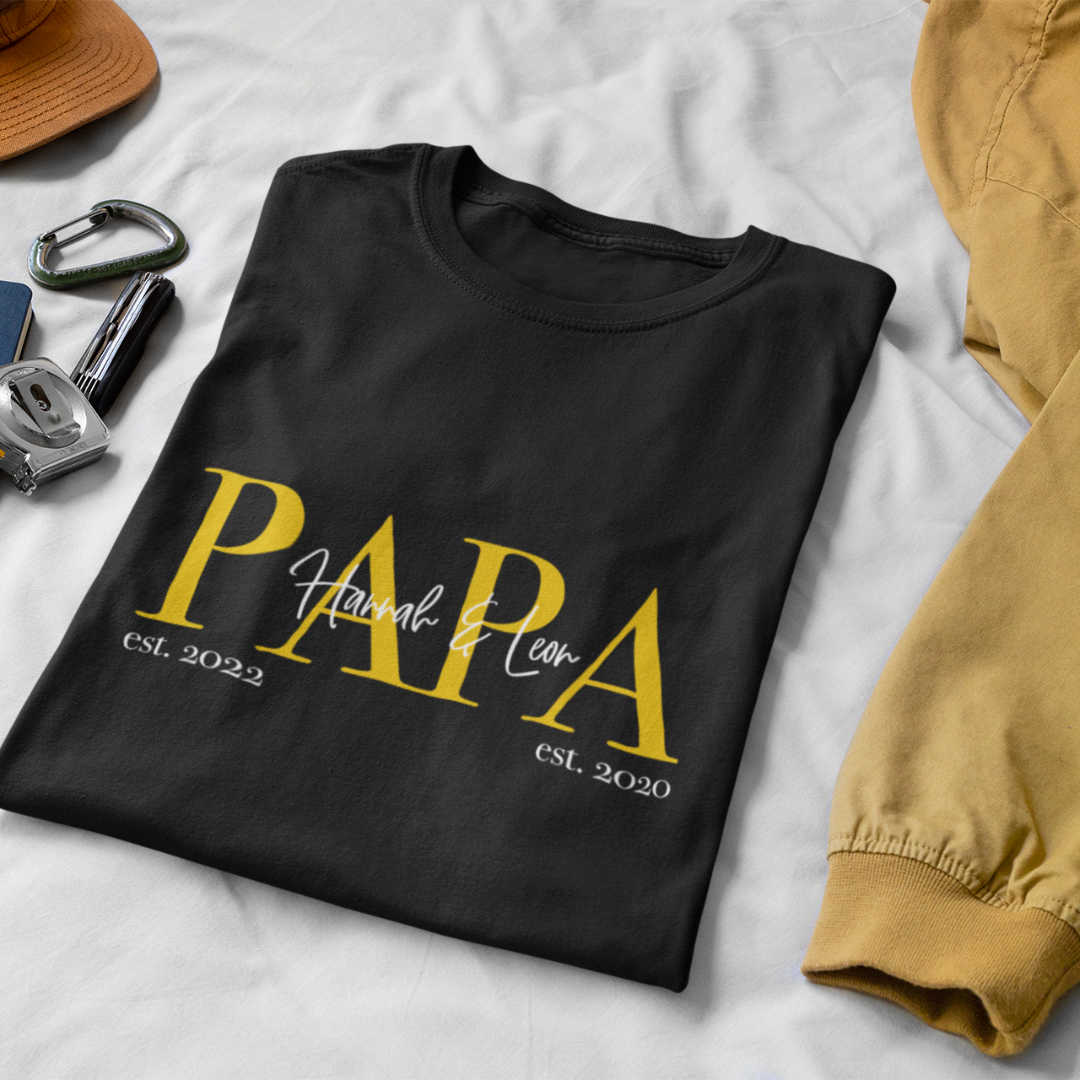 Organic Shirt - Papa Gold