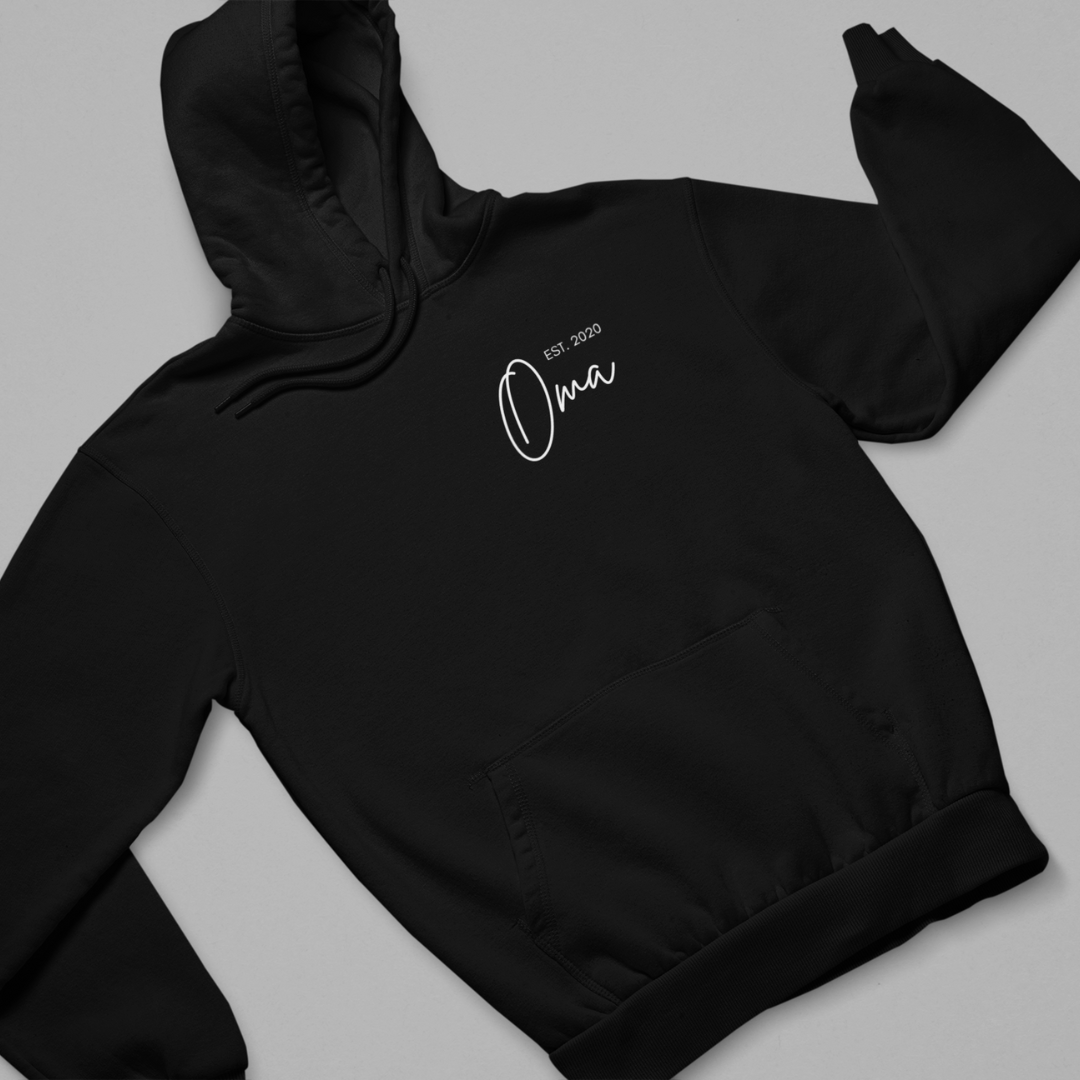 Organic Hoodie - Oma Kursiv