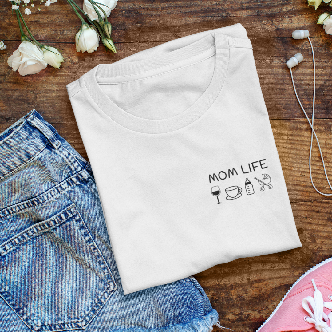Organic Ladies Shirt - Mom Life