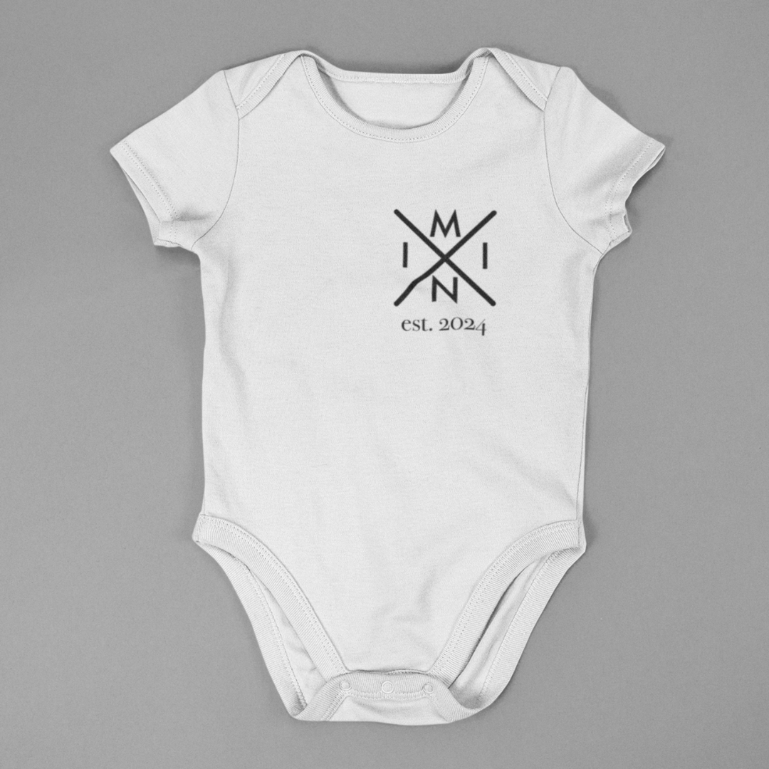 Organic Baby Bodysuite - Mini Monogram