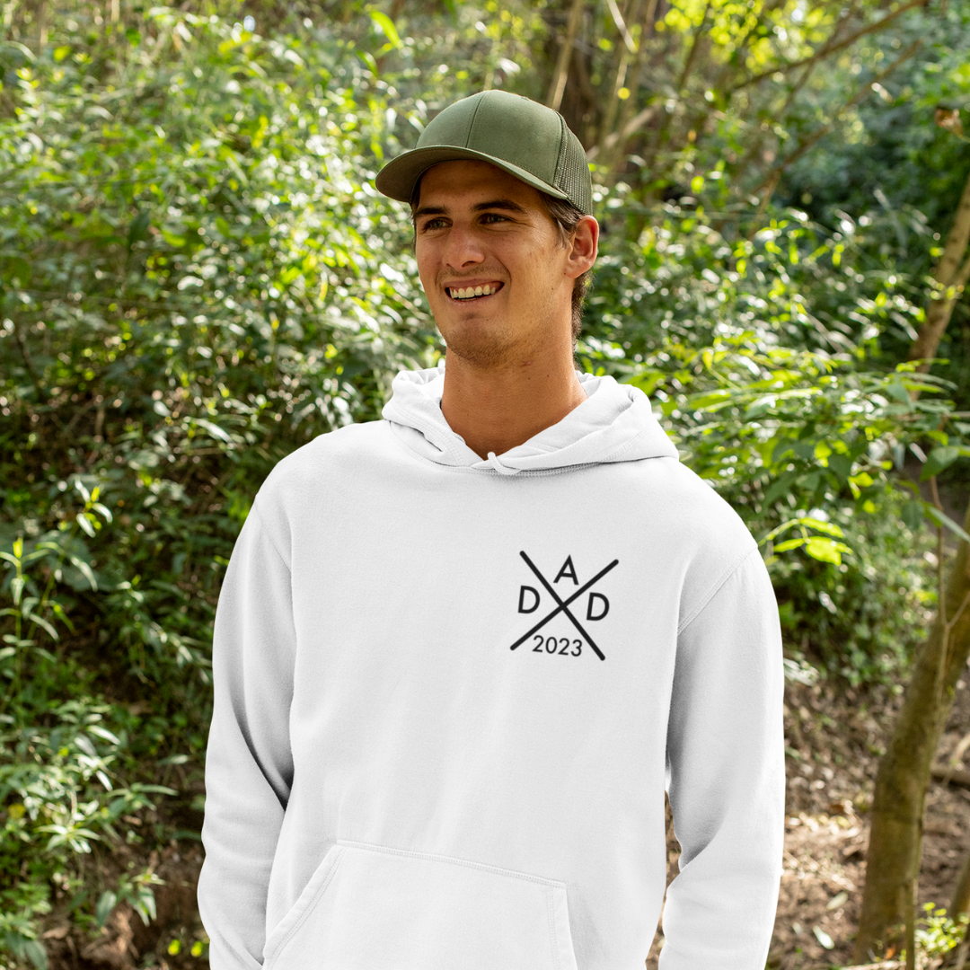 Organic Hoodie - Dad Monogram