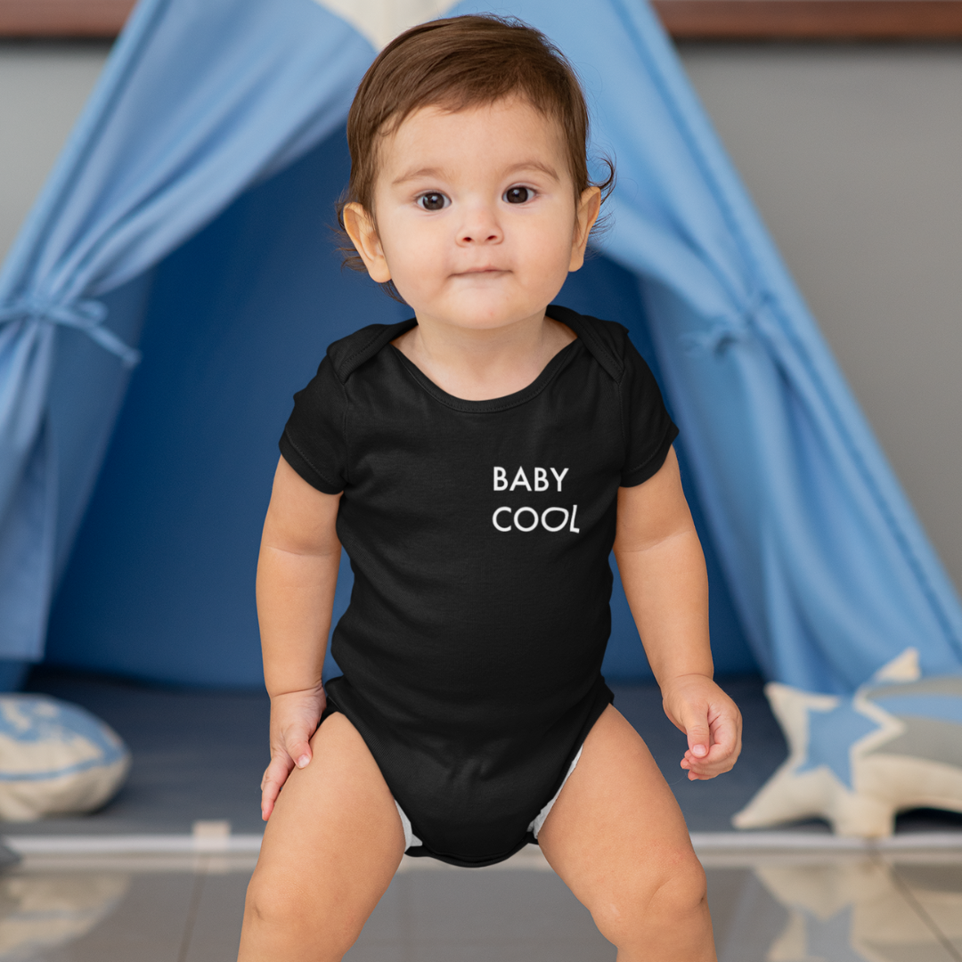 Organic Baby Bodysuite - Baby Cool Logo