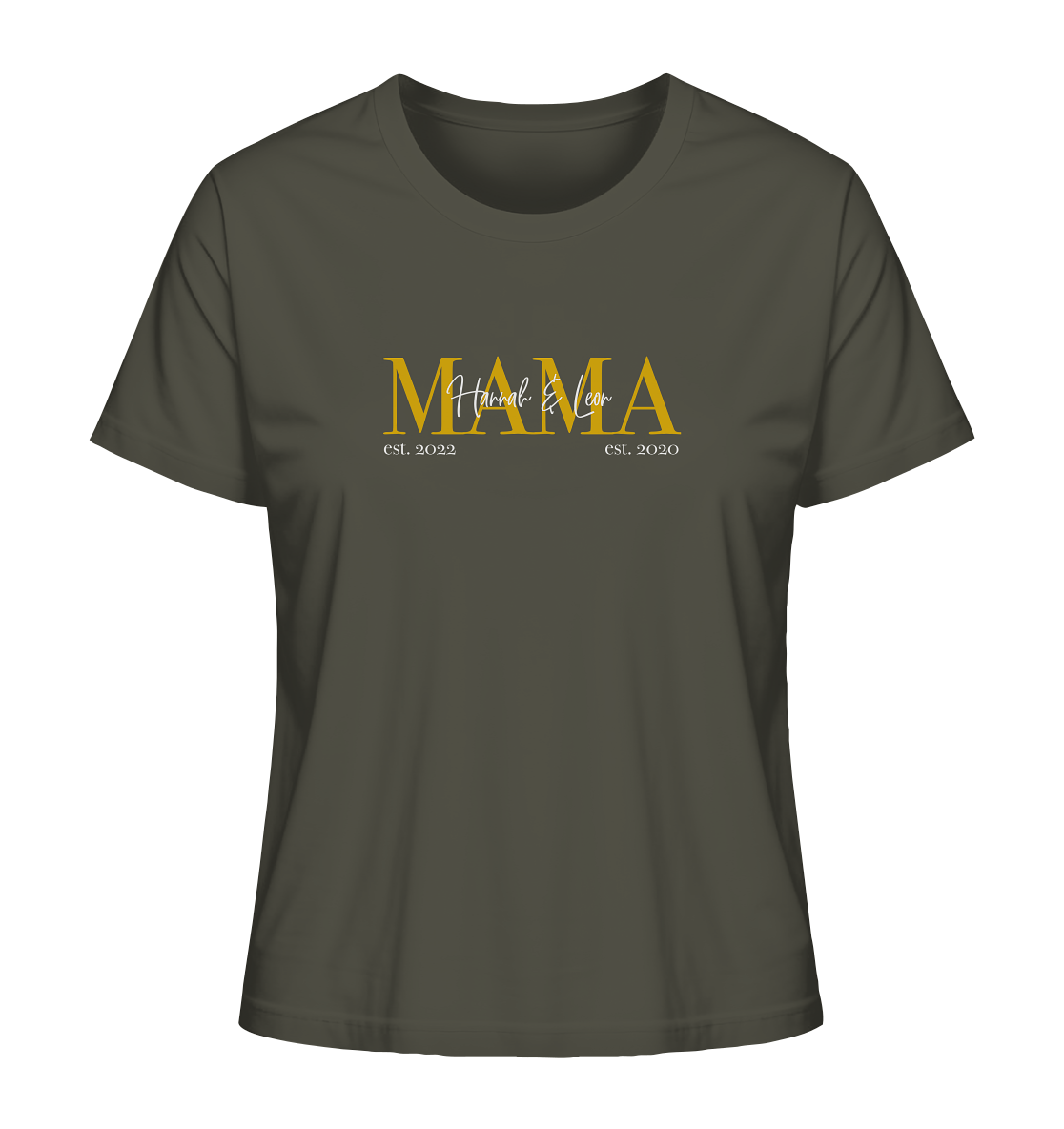 Organic Ladies Shirt- Mama Gold