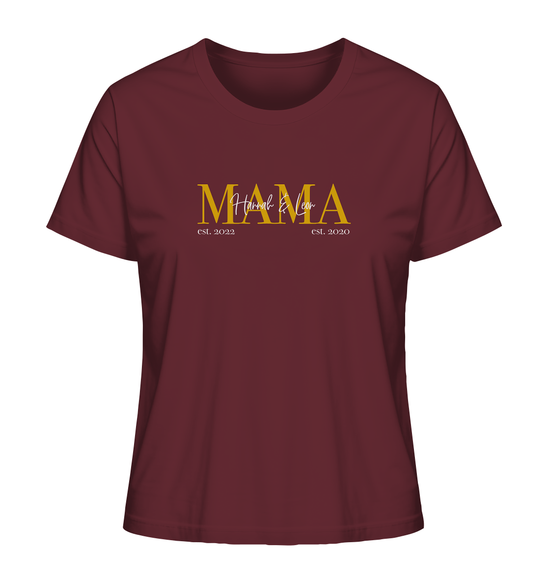 Organic Ladies Shirt- Mama Gold