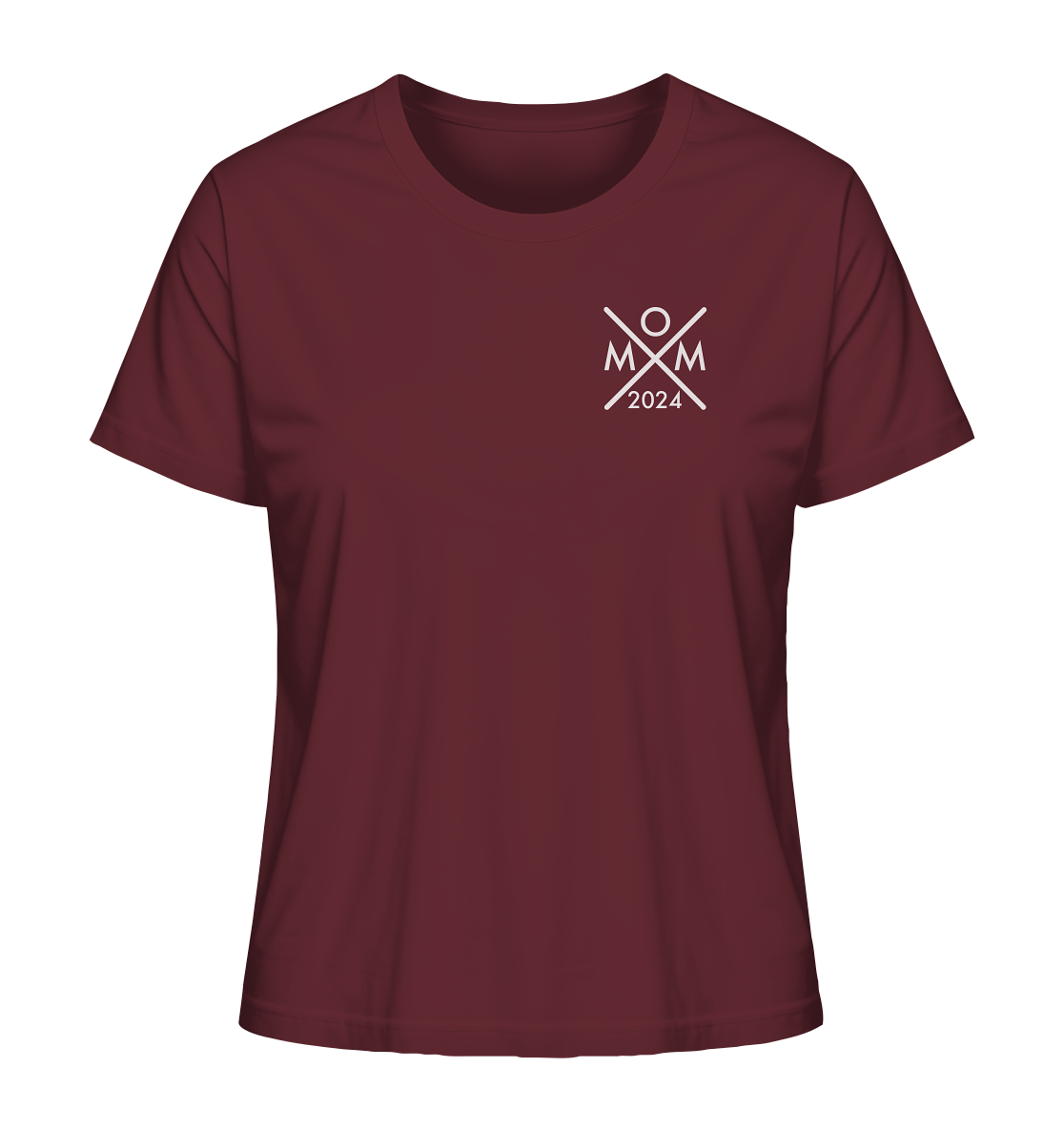 Organic Ladies  Shirt - Mom Monogram