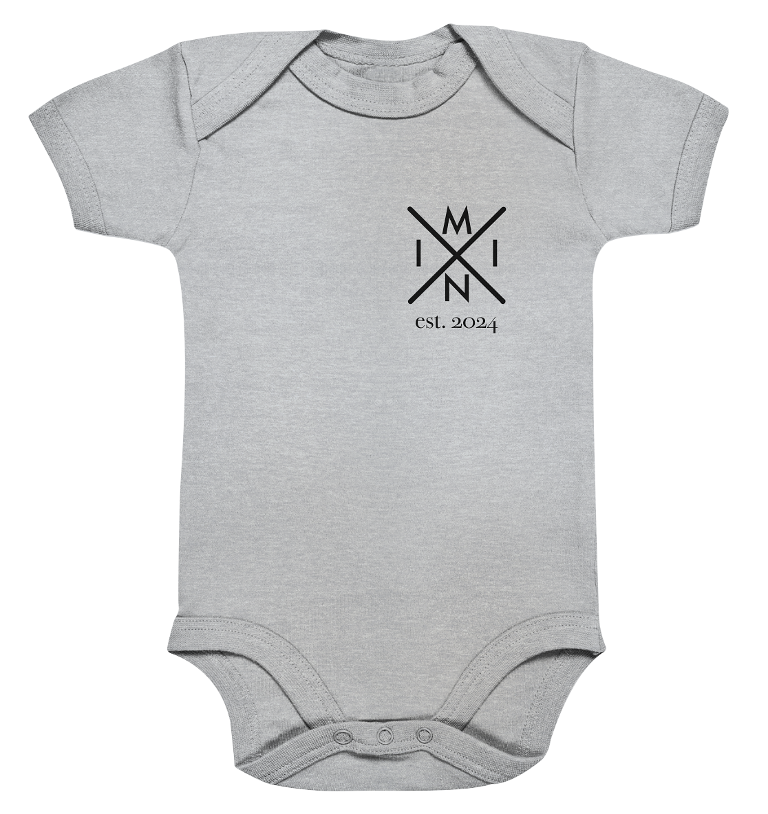 Organic Baby Bodysuite - Mini Monogram