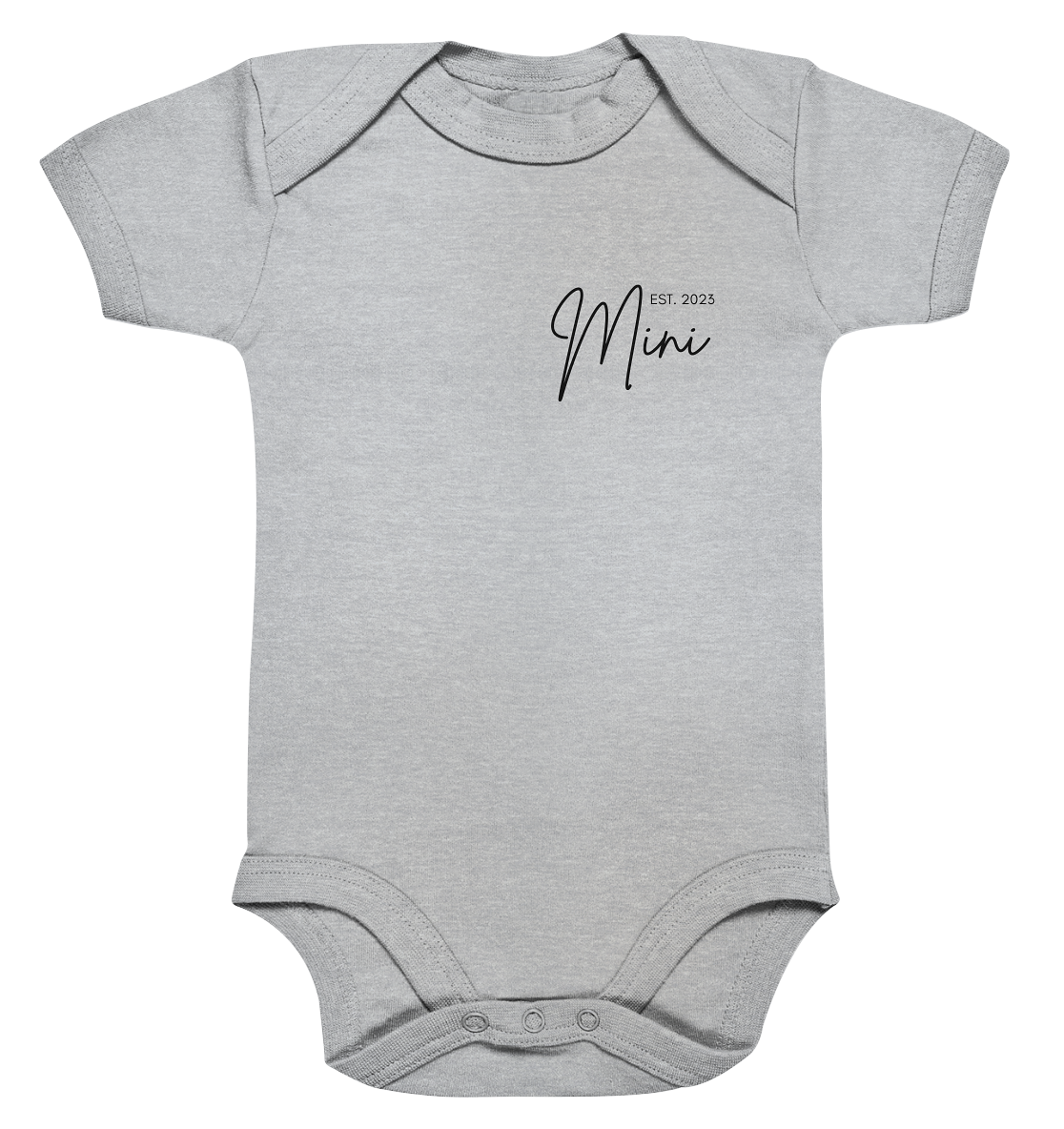 Organic Baby Bodysuite - Mini Kursiv