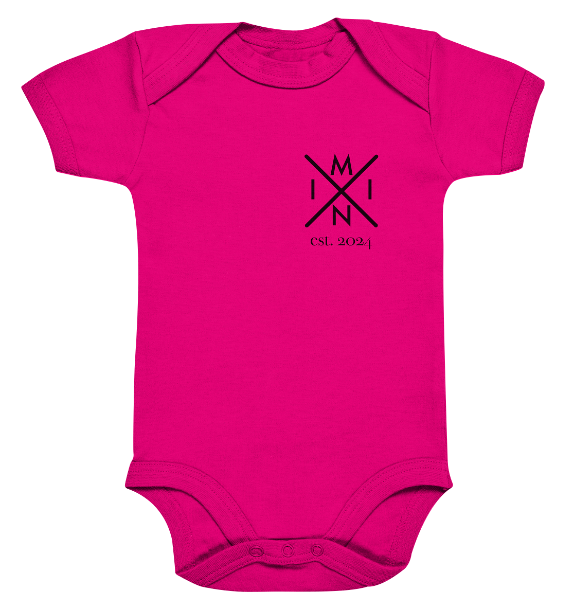 Organic Baby Bodysuite - Mini Monogram