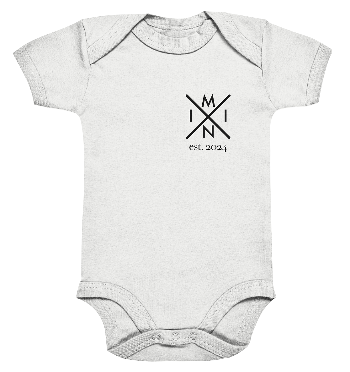 Organic Baby Bodysuite - Mini Monogram