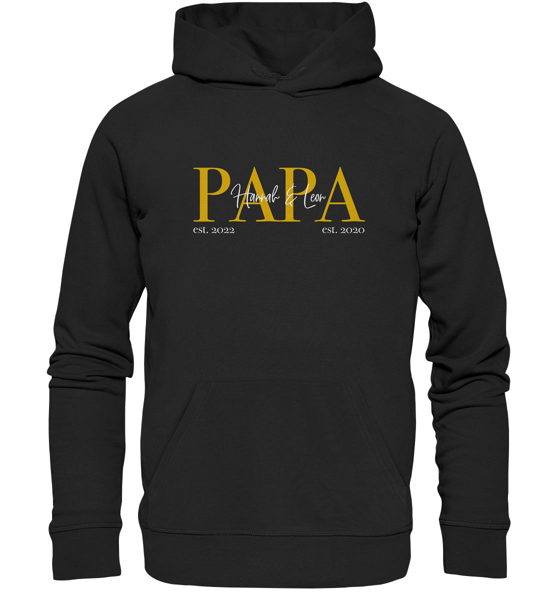 Organic Hoodie - Papa Gold