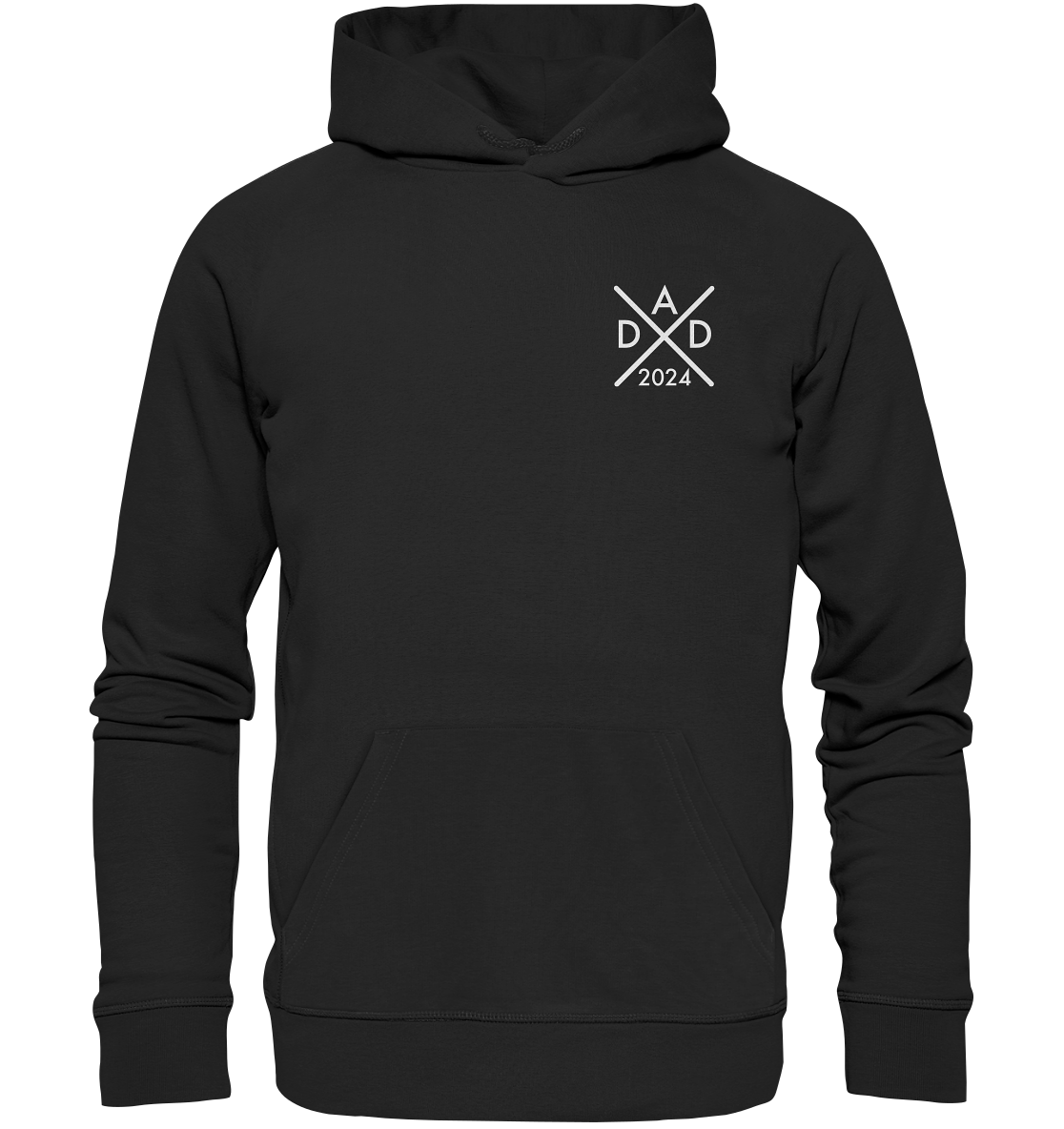 Organic Hoodie - Dad Monogram