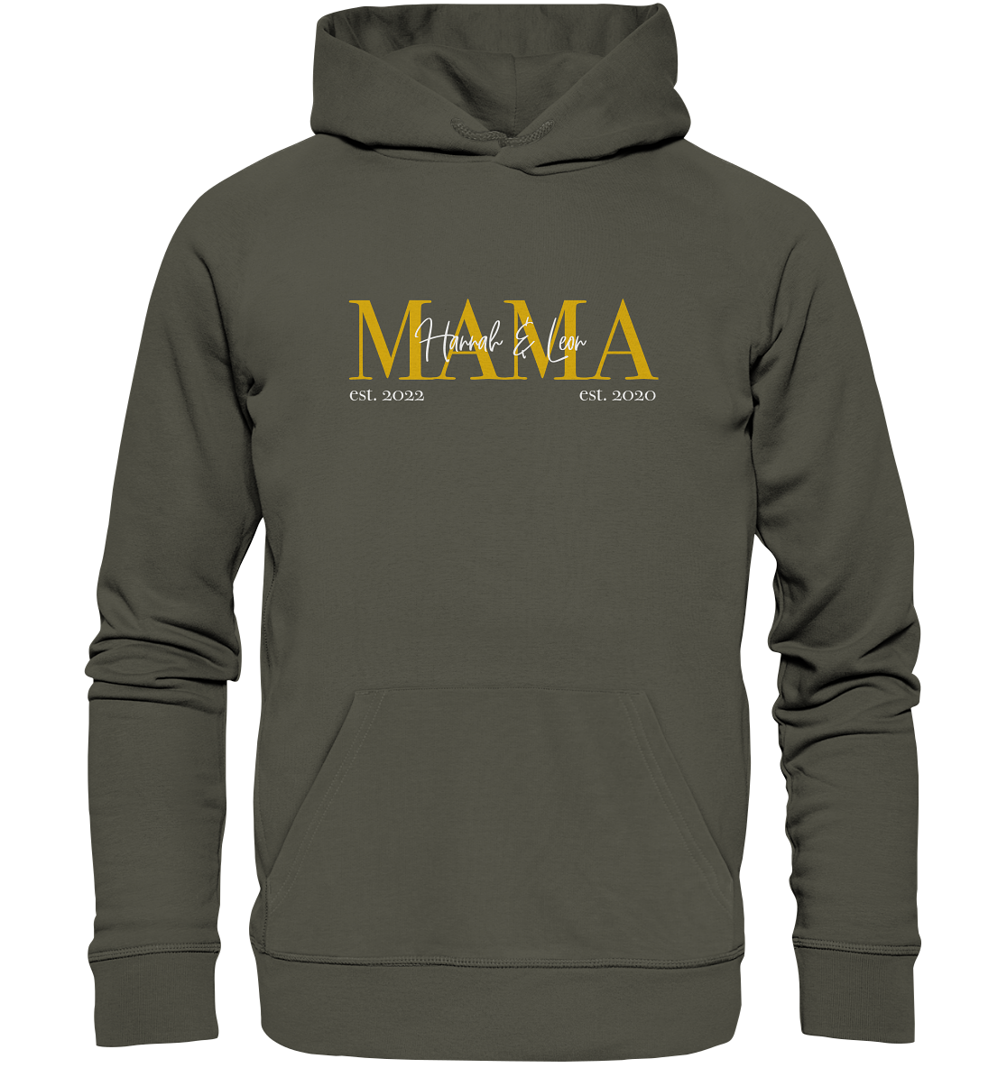 Organic Hoodie - Mama Gold