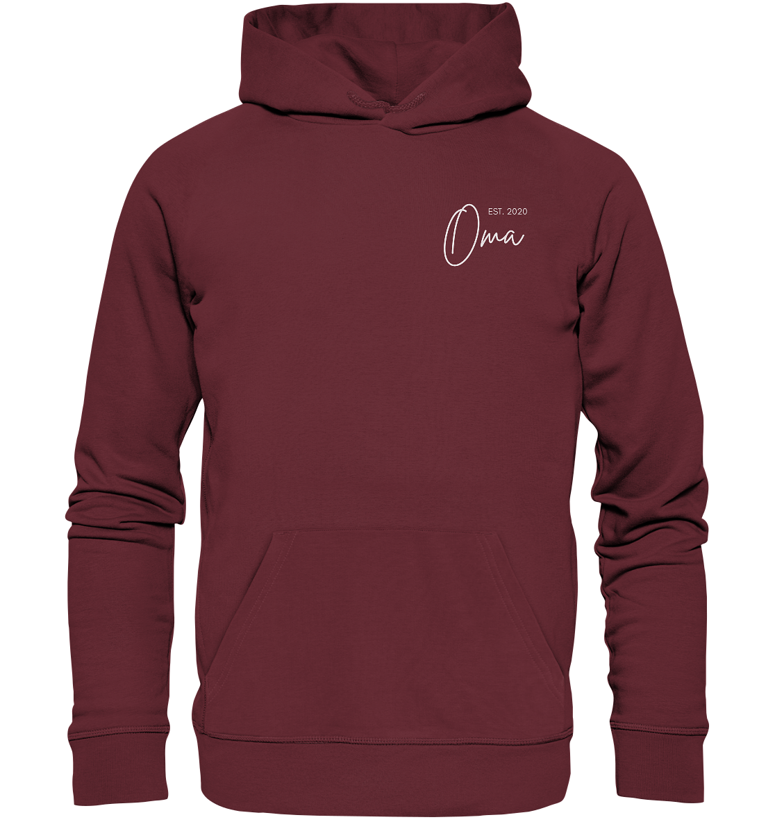 Organic Hoodie - Oma Kursiv