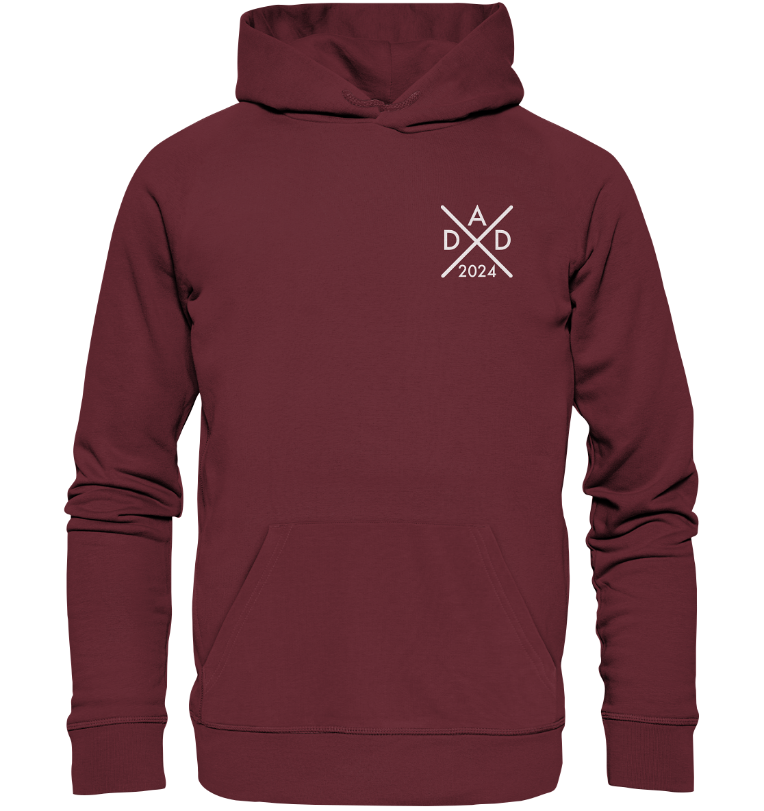 Organic Hoodie - Dad Monogram