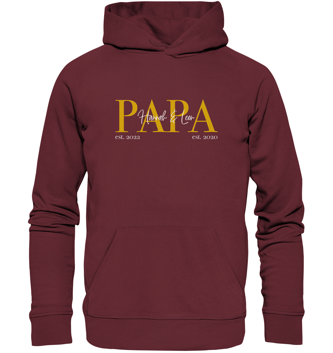 Organic Hoodie - Papa Gold