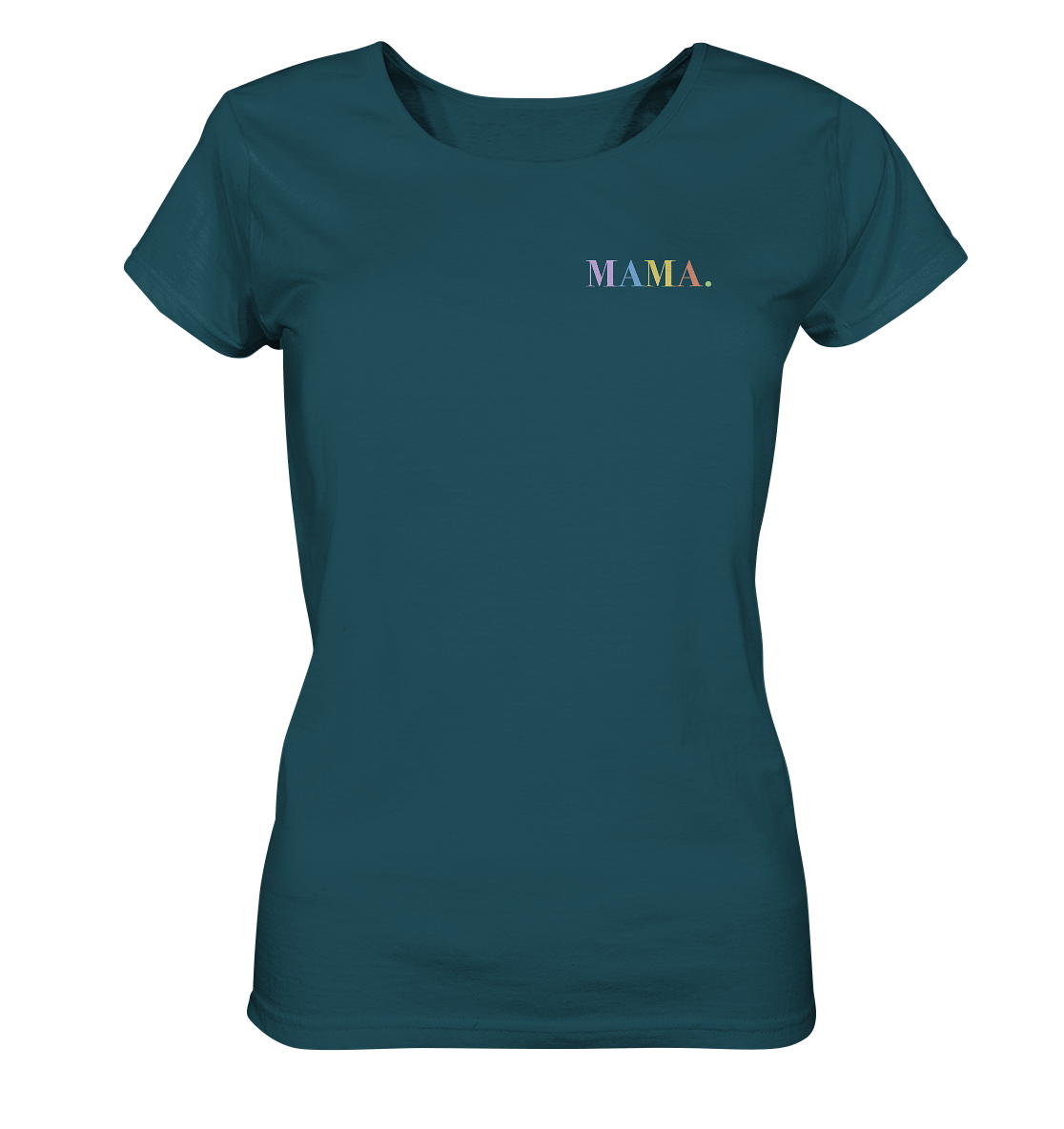 Ein personalisiertes minimalistisches Mama T-Shirt, ideal als Geschenk für Mütter, in hochwertiger Baumwollqualität von ShirtDesire