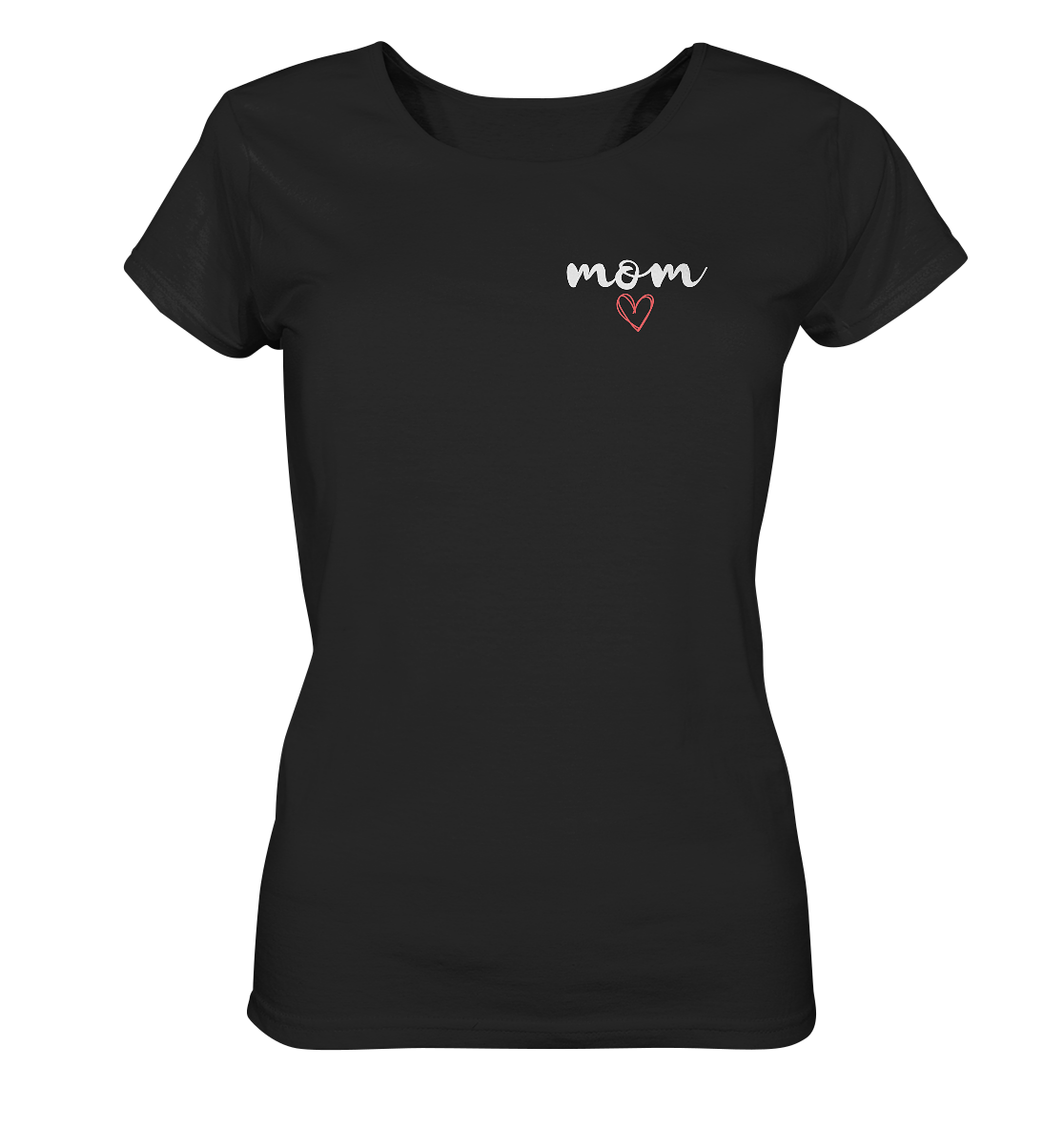 Ein personalisiertes minimalistisches Mama T-Shirt, ideal als Geschenk für Mütter, in hochwertiger Baumwollqualität von ShirtDesire
