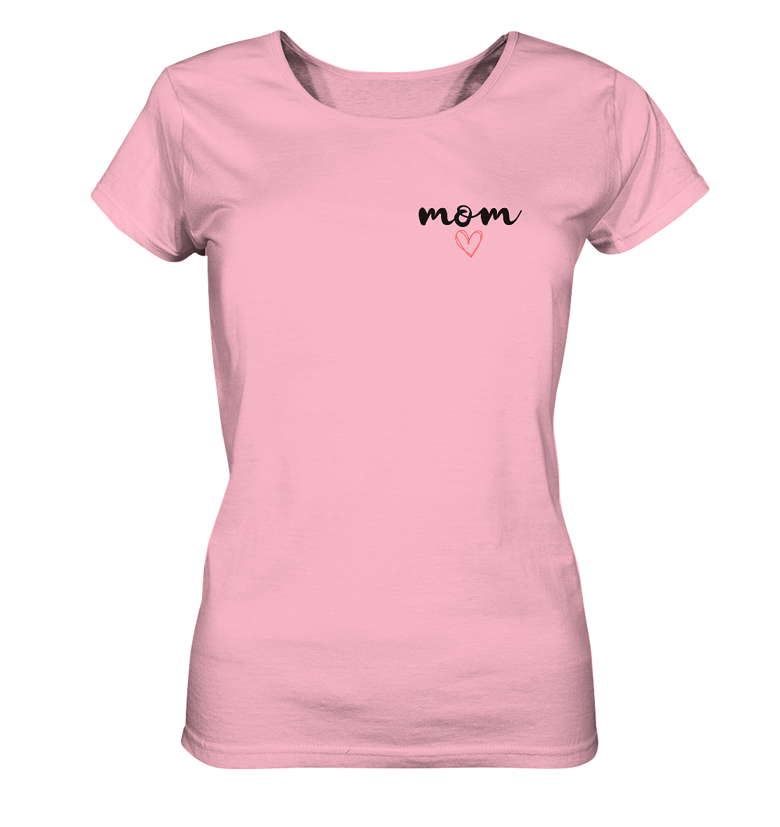 Ladies Organic Shirt - Mom Logo mit Herz