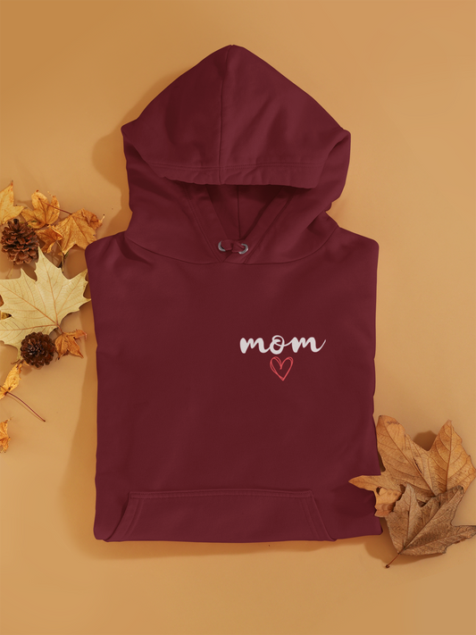 Hoodie - Mom Logo mit Herz