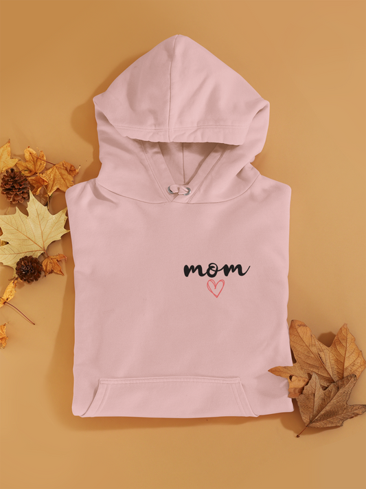 Hoodie - Mom Logo mit Herz