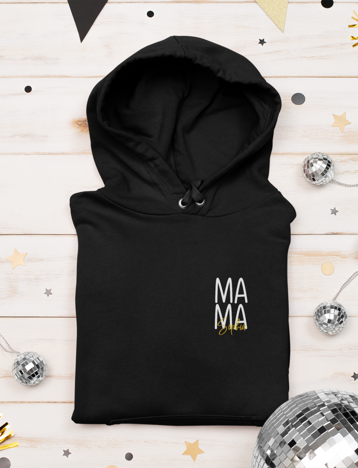 Hoodie - Mama Logo mit Wunschname